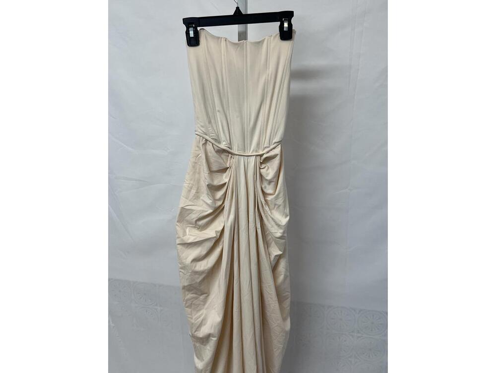 Deme by Gabriella Pearl Gown in Off White - Picture 2 of 9